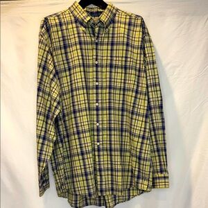 LL Bean Mens Plaid Long Sleeve Button Down Shirt Size XL Reg
